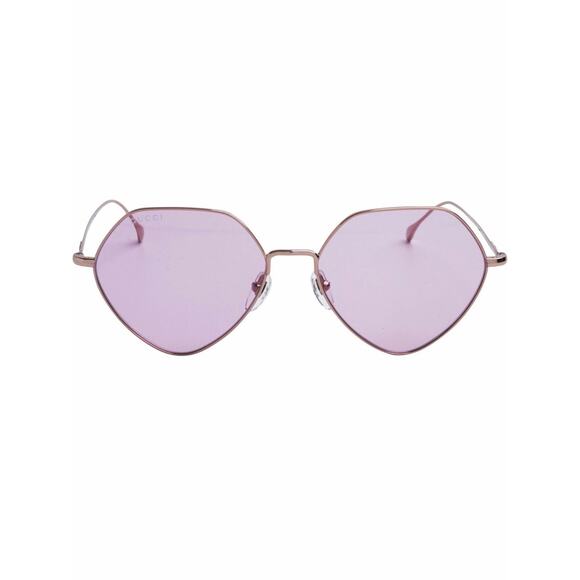 New Gucci GG1182S 004 Rose-Tinted Geometric Sunglasses  Authentic main image 5